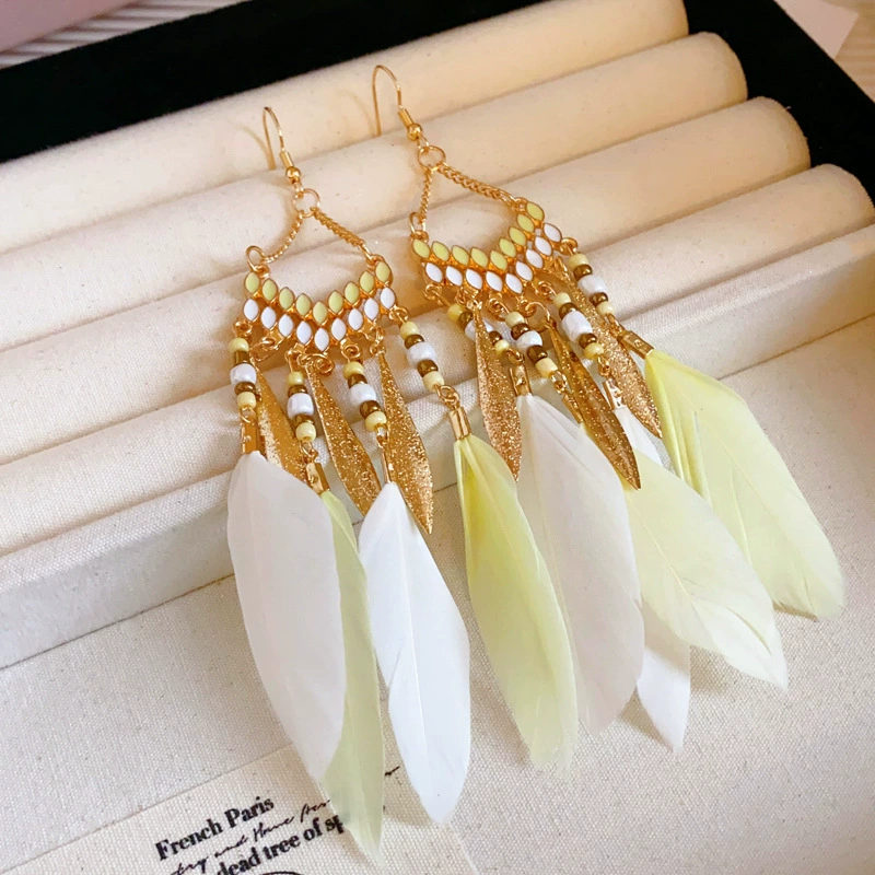 Ethnic earrings, boho style, high-end, ethnic style
