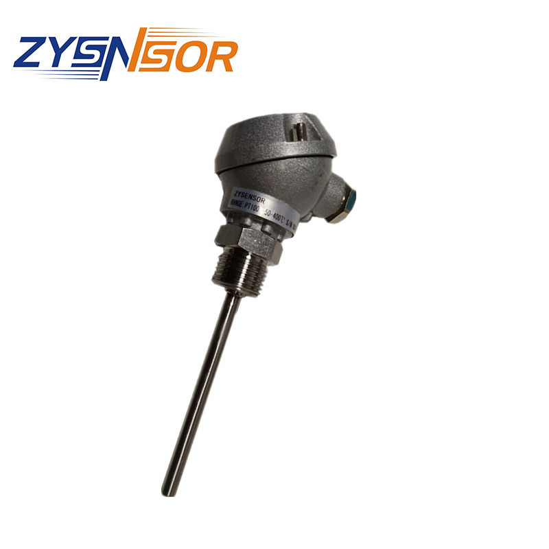 ZYSENSOR温度传感器-50-400度 1*PT100 管径6MM 管长85MM G1/2
