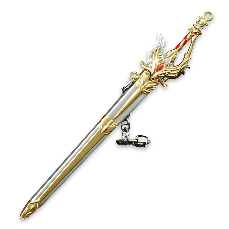 アニメゲーム鞘ミニ古代小武器鞘付き 12cm 合金工芸品剣金属モデル|undefined