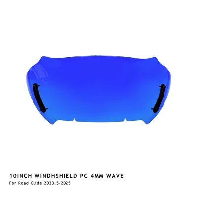 Harley 23.5-26 Road: Motorcycle front windshield - blue