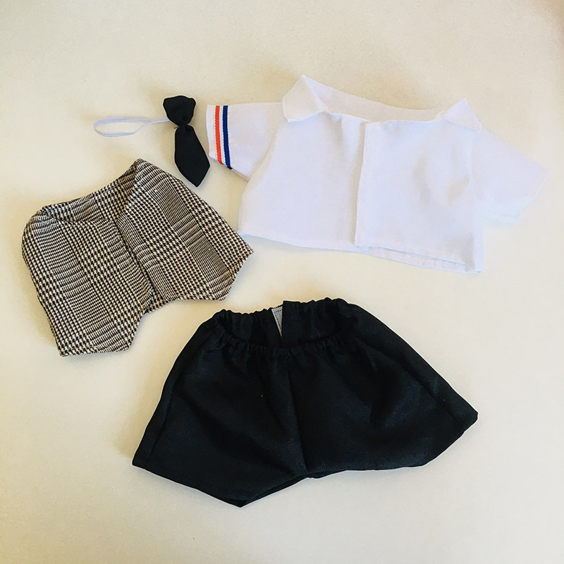 No. s Beier Lulu ropa 30cm conjunto oso muñeca ropa hecha a mano oso de peluche muñeca regalo para niñas