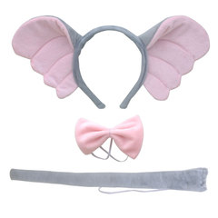 萬聖節動物發箍套裝復活節兒童可愛大象耳朵頭箍小飛象發箍跨境