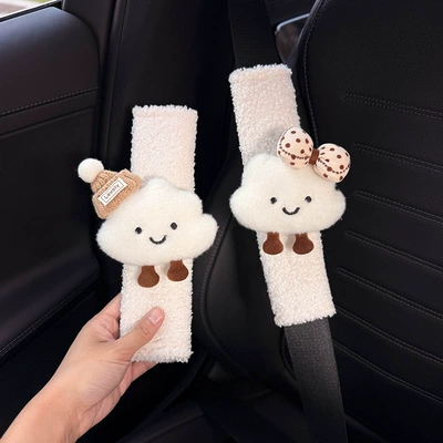 New creative cloud car car seat belt shoulder pad cute decorative anti-wear clothes a couple of women