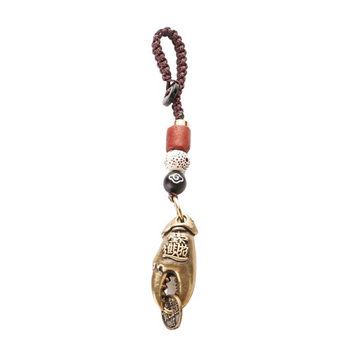 Brass crab claw key chain pendant crab leg pendant money in hand pliers handle piece copper jewelry wholesale