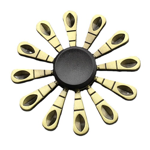 Xu Jutao factory wholesale bronze alloy finger fidget spinner stress relief spinner rotating finger spinner street stall night market