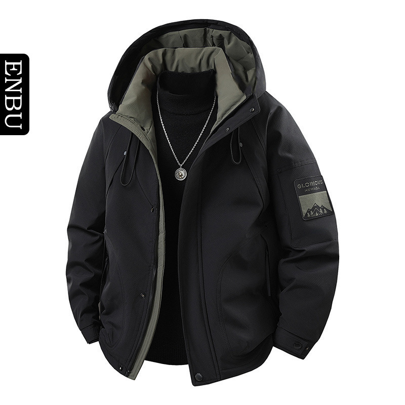 Enbu New National Standard 50% down Jacket Casual Hooded Men's Autumn and Winter New Outdoor Workwear Warm Trendy Coat Enbu New National Standard 50% down Jacket Casual Hooded Men's Autumn and Winter New Outdoor Workwear Warm Trendy Coat