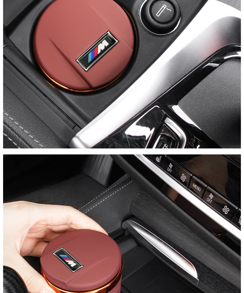 Suitable for Bmw Car Ashtray New 5 Series 3 Series 7 Series X1X2X3X5X7 Creative Interior Supplies with Cover and Light