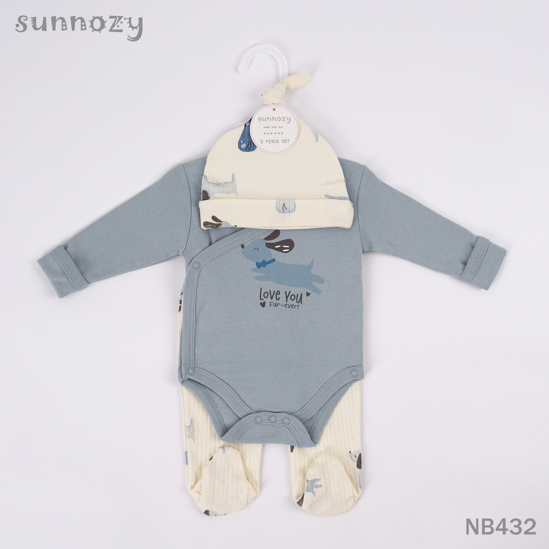 Algodón de manga larga tres piezas de otoño y invierno baby overcoat bolsas de calzado recién nacidos con pies chaqueta gorra pantalón conjunto