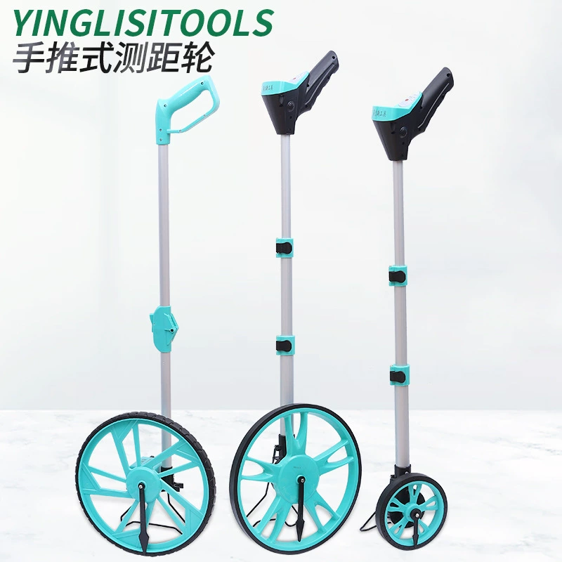 Оптовая Продажа с фабрики дальномер роликовый измерительный прибор ручной толкающий ролик цифровой дисплей ручное толкающее измерительное колесо роликовое измерительное колесо