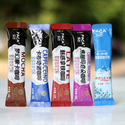 散装蓝岸咖啡100条卡布奇诺魅惑拿铁梦幻摩卡焦糖玛奇朵冰咖啡