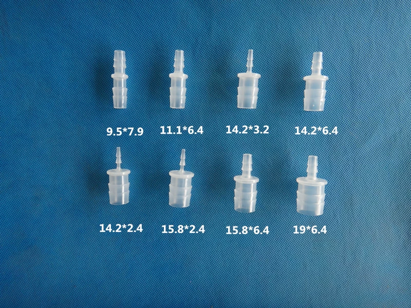 Прямо-через сокращение пластиковый шланг соединитель двусторонний прямой шланг преобразования размера головы прозрачная труба преобразования прямо-через