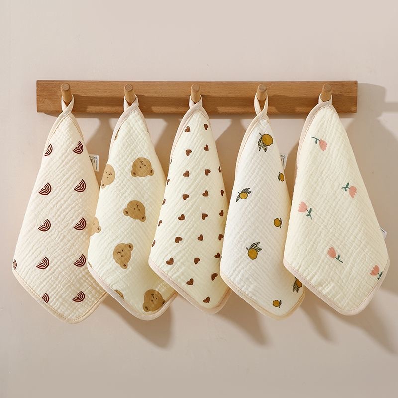 Pure Cotton Gauze Square Towel Type a Baby Towel Newborn Saliva Towel Newborn Small Square Towel Pure Cotton Soft Baby