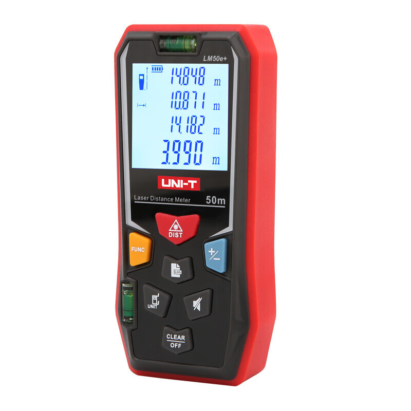 Unidad UNI-T LM50e + medidor de medición de habitación de mano medidor de distancia de regla de alta precisión