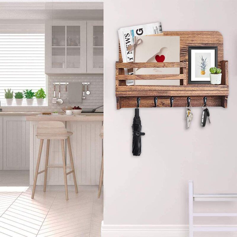 Simple Household Kitchen Utensil Storage Rack Solid Wood Shampoo and Shower Supplies Storage Rack Clothes Rack Desktop Storage