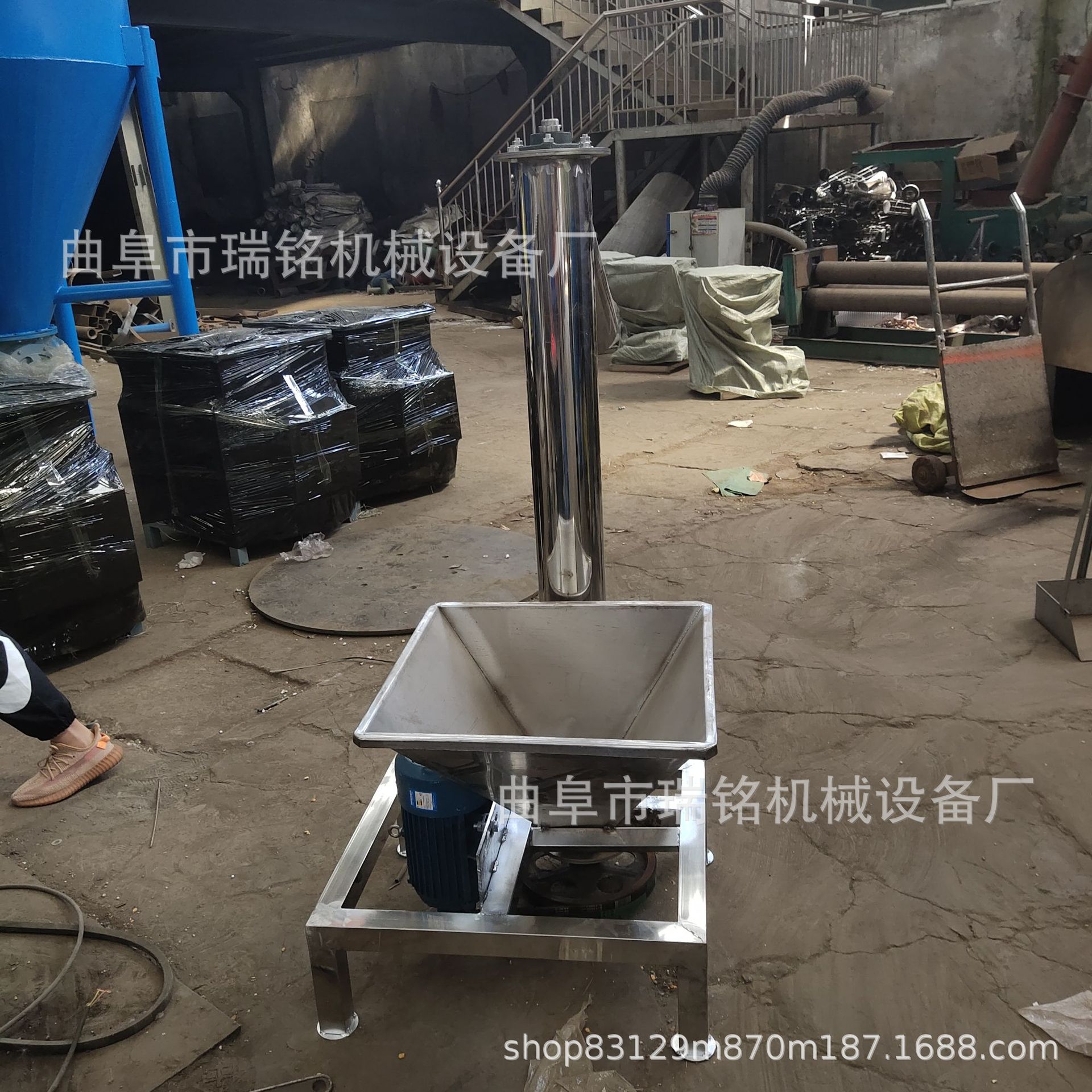 304不锈钢面粉淀粉螺旋提升机TGFF锯末沙子倾斜式螺旋提升机直供