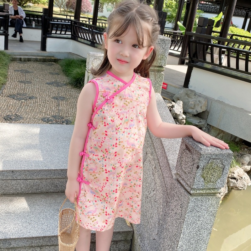 Summer thin long cheongsam sleevless