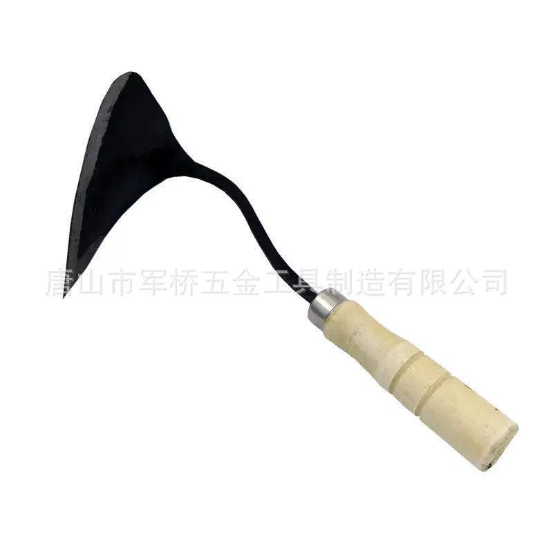 批发农具园艺锄头除草种菜松土种花翻土锰钢多用锄头木柄锄头