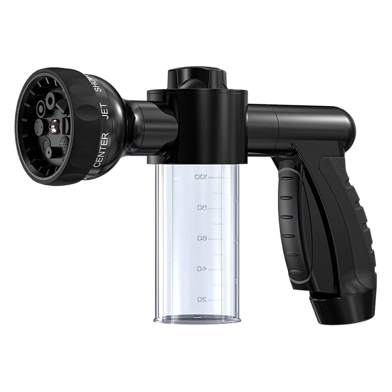 Jardín hogar jardín portátil tubería de agua lavado de coches pistola de agua 8 Función de plástico G boquilla ajustable pistola de agua de espuma de alta presión