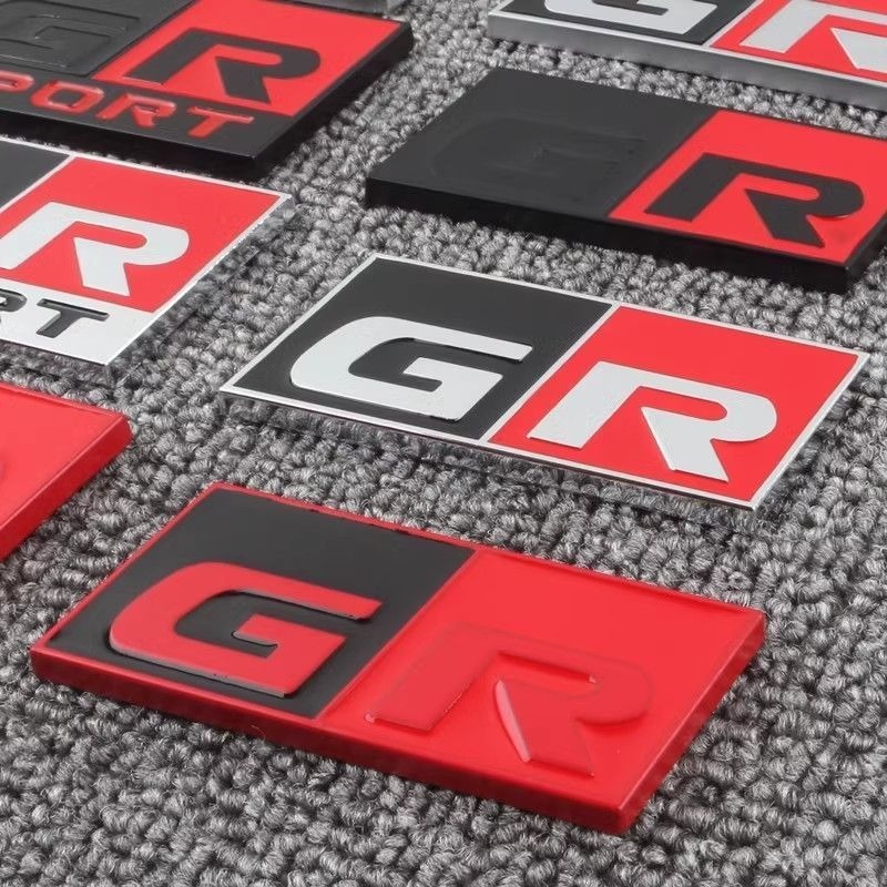 トヨタ改造ステッカー GR GRSPORT GR MN メタルステッカー リアステッカー テールステッカーに適しています。|undefined
