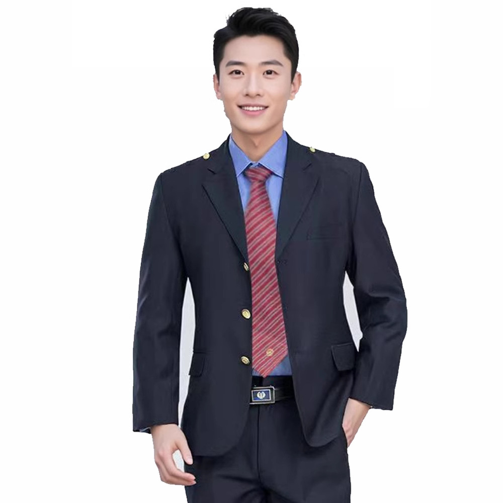 New Style Railway Work Uniforms for Men and Women, Spring and Autumn Suits, Stewardess Uniforms, Train Conductor Work Clothes, Professional Attire
