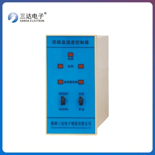 三达电子DQ-KS-3-2温湿度控制器能控制2路温度和2路湿度 面板安装