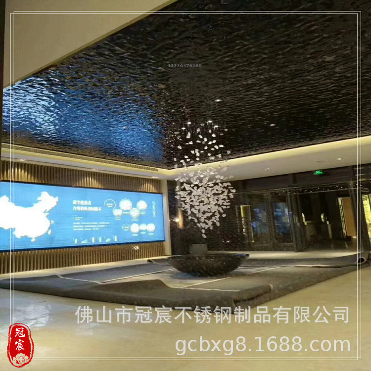 ATM机外壳面板用立方体不锈钢压花板 电梯侧壁用菱形压花台面板