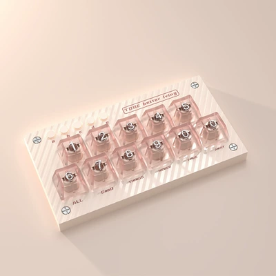 New Keyboard Parking Sign Creative Luminous Car Temporary Parking Moving Car Phone Number Plate for Women and Men New Ready Stock (Nömrəli dayanma kartı) - discoverer-number-plate-pink