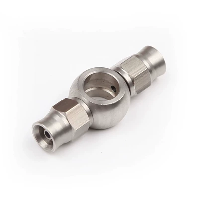 M10 stainless steel double banjo Tubing - plug-in-type
