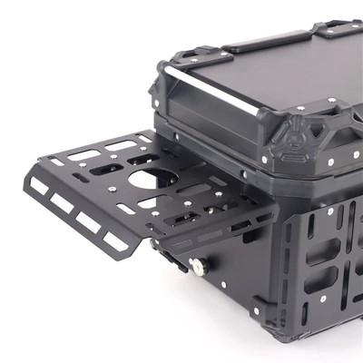 Motorcycle Armored Tail Box, Aluminum: Motorcycle trunk