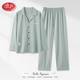 Pure Cotton Pajamas for Men Spring and Autum Thin Long-Sleeved Teenagers Simple Pure Color Large Size Home Clothes