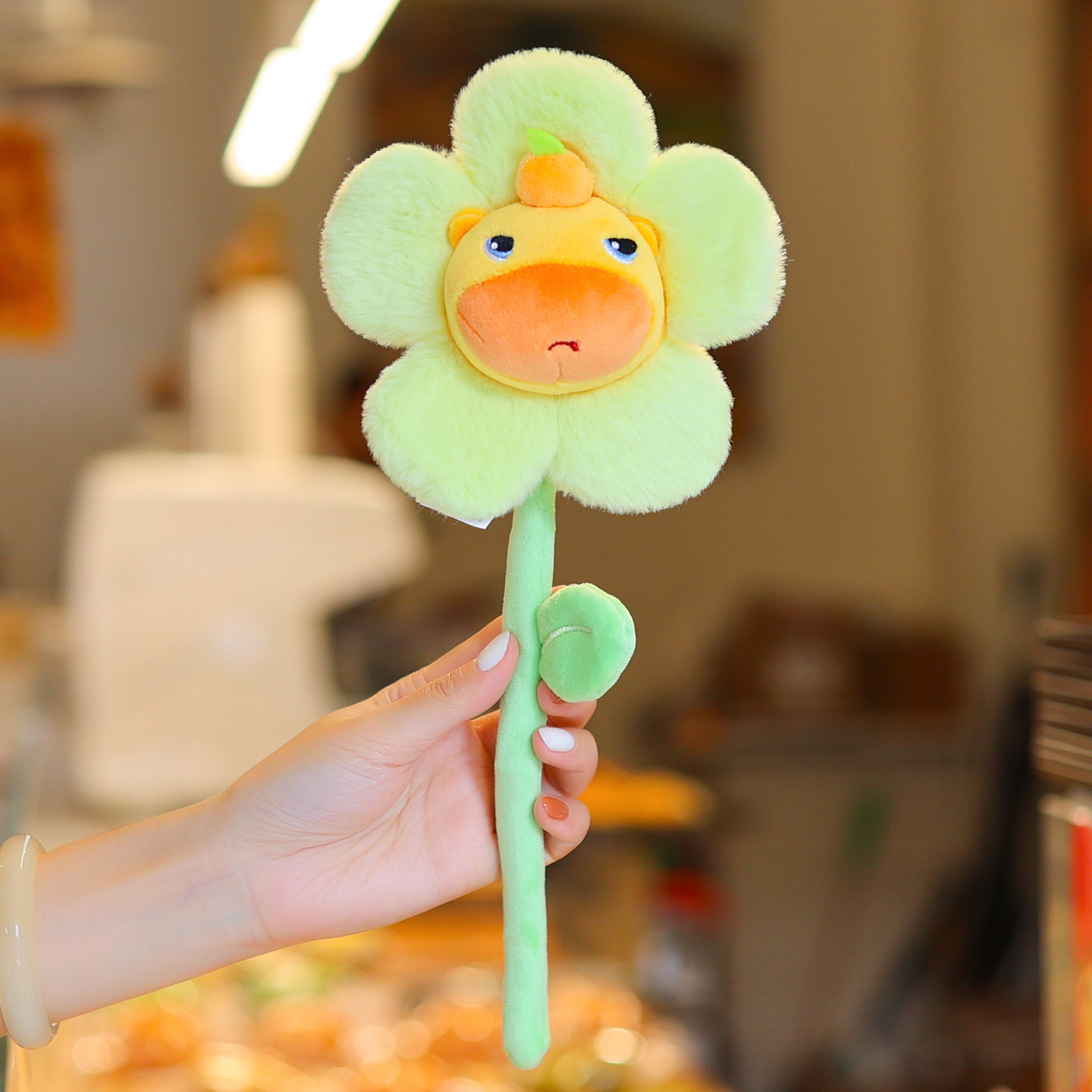 Lulu bouquet 33cm-green angry