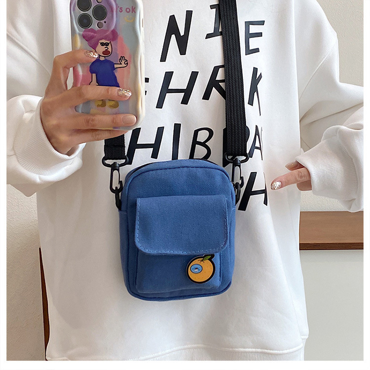 112g Weight Sewing Thread Fashion Element Zipper Closure Type Single Shoulder Strap Strap Type Square Bag Bags Type Casual Occasion Canvas Material Fruit, Solid Color Pattern All Seasons Season Women's Gender Streetwear Style Square Shape Small Size Women's Small Canvas Fruit Solid Color Streetwear Sewing Thread Square Zipper Square Bag 31