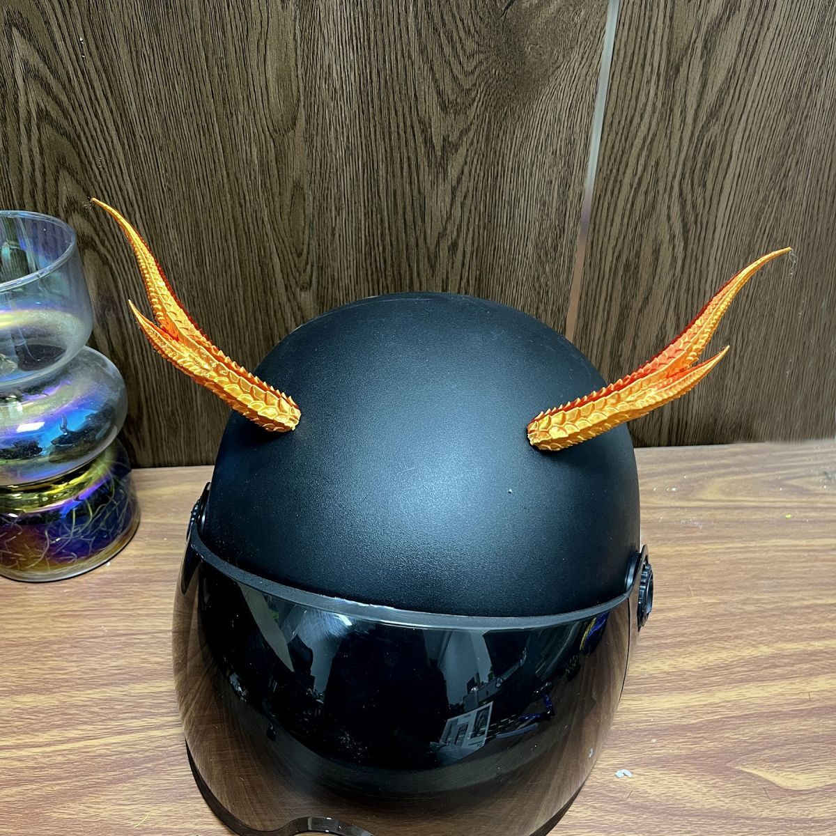 New Style Takeaway Rider Decorations Motorcycle Helmet Accessories Cool Helmet Horns Devil Dragon Horns 3D Ornaments