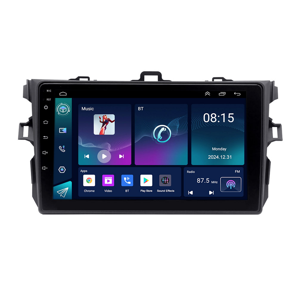Aplicable para 2009-2013 Corolla Toyota Corolla 9 pulgadas pantalla grande control central todo en uno navegación para automóvil