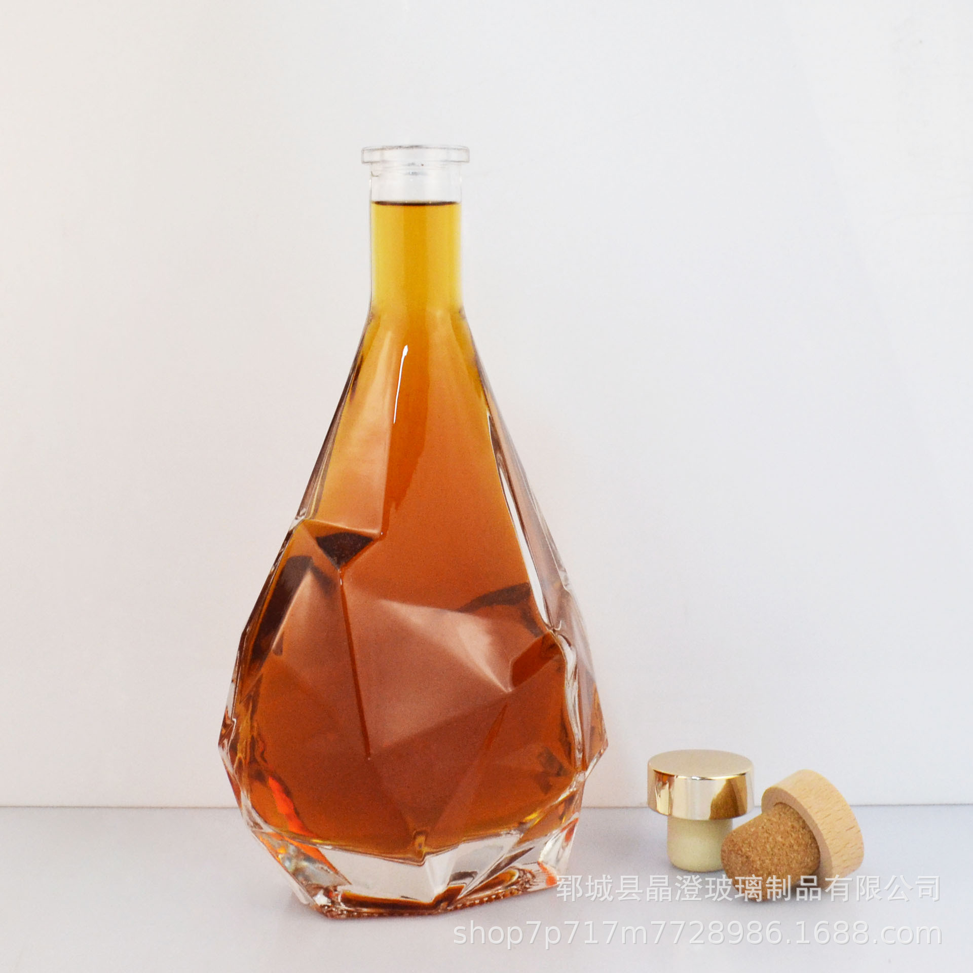 创意玻璃酒瓶红酒瓶异形加厚玻璃伏特加威士忌洋酒瓶密封泡酒瓶