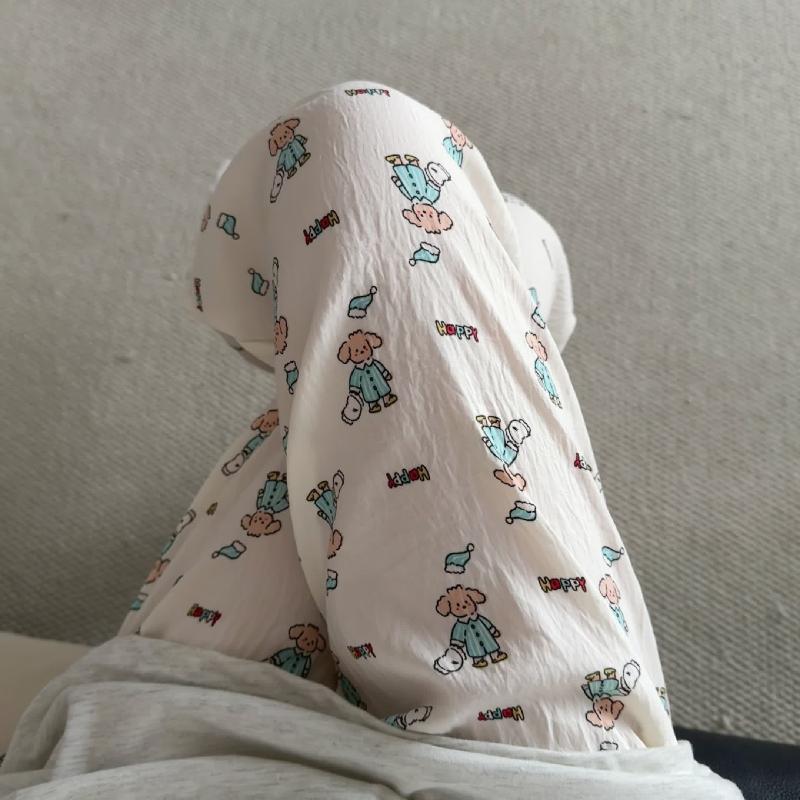 Primavera y verano · Pantalones de pijama casuales para mujeres pantalones a prueba de mosquitos rojos en línea 2025 nuevos pantalones caseros para llevar