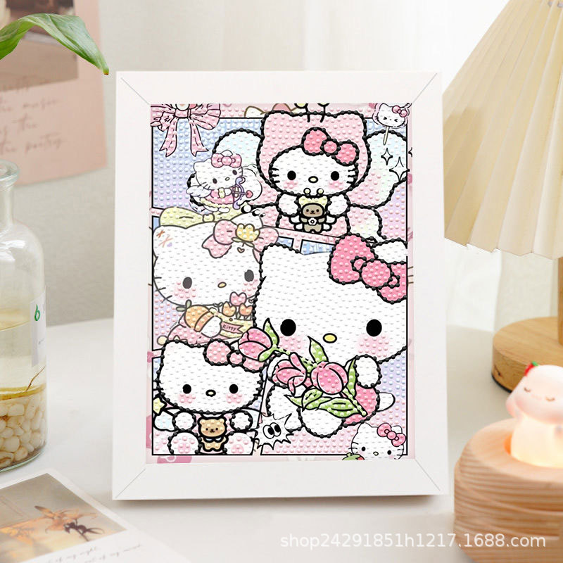 Diamante nuevo lápiz de dibujos animados pequeño nuevo pegatino diy puzzle manual regalo de cumpleaños para niños estudiantes