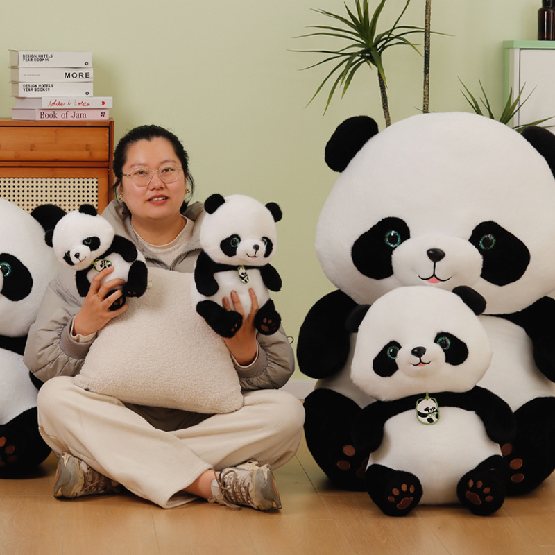 Panda Bebé juguetes de peluche panda gigante muñeca Sichuan Chengdu Panda馆 muñeca de simulación panda WenChuang alrededor