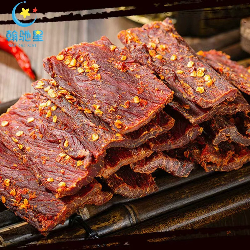 Сычуаньская закуска острая сухая мясо ручной резки говядина производитель вяленая свинина джеркей утка джерки говяжьи джерки оптом уличная лавка