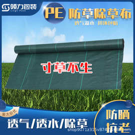 PE编织布防草布农用除草防草布果园耐用抗老化遮草地布PP编织布