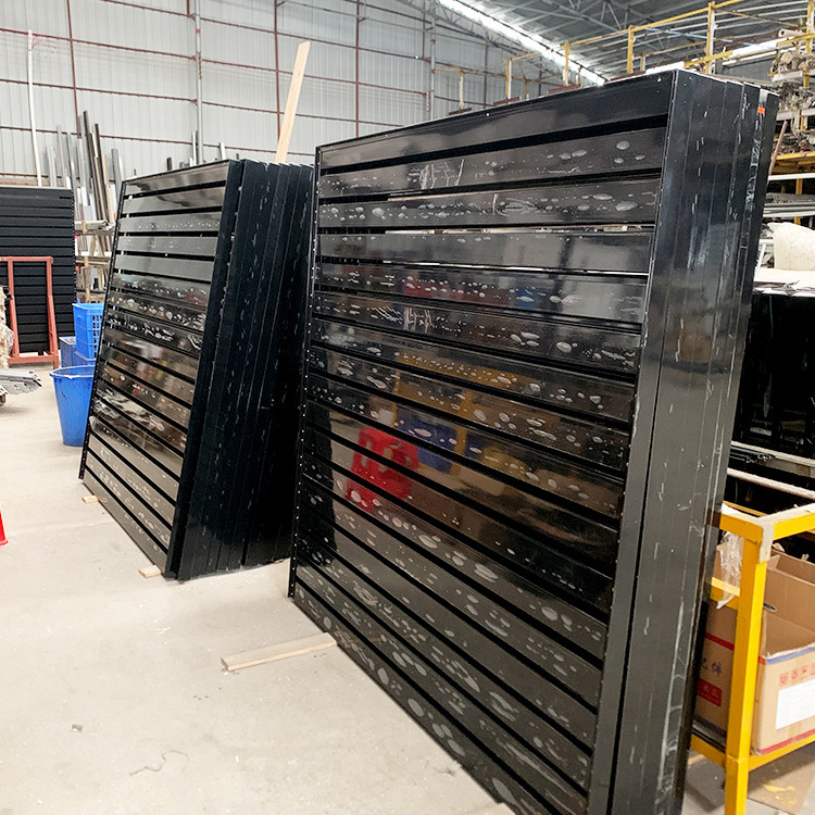 High-End Aluminum Alloy Fence Self-Built House Privacy Fence House Courtyard Garden Aluminum Slat Guardrail Metal Fence