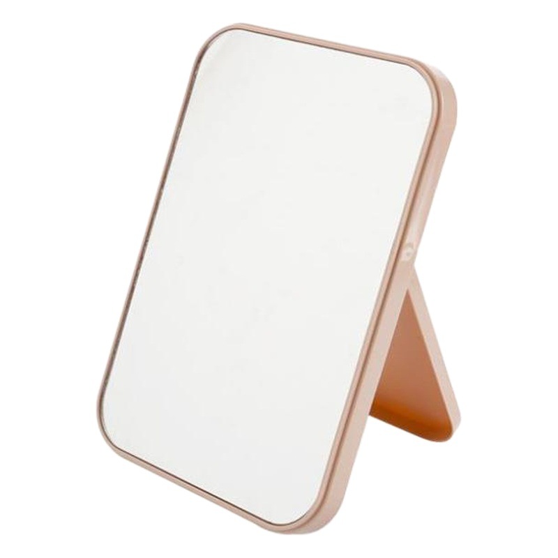 Espejo espejo de maquillaje de escritorio cuadrado de escritorio de una sola cara princesa vestidor espejo plegable HD espejo hogar Baño