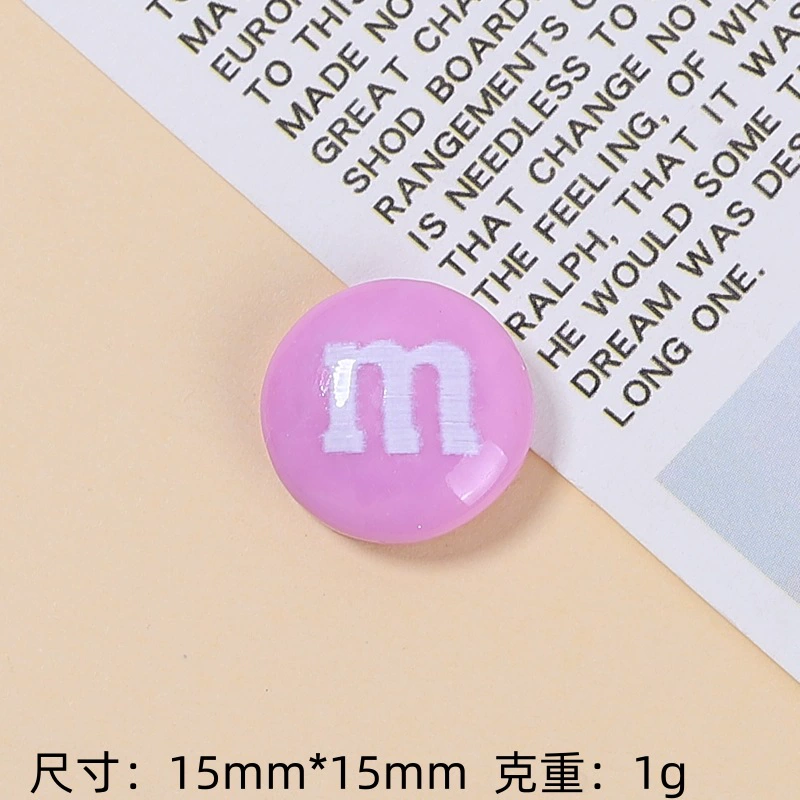 [Wholesale of Xigo Factory] Handmade DIY simulation creamy rubber drops resin accessories classic M beans