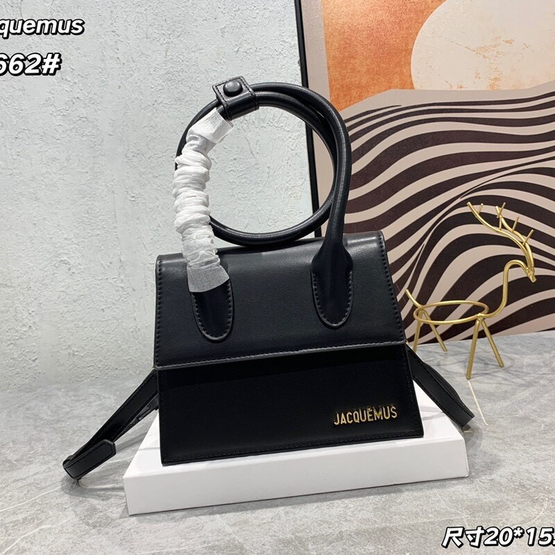 Jacquemus New Niche Genuine Leather Underarm Handbag, Shoulder Bag, Crossbody Bag, Small Square Bag, Phone Bag, Women's Bag Jacquemus New Niche Genuine Leather Underarm Handbag, Shoulder Bag, Crossbody Bag, Small Square Bag, Phone Bag, Women's Bag