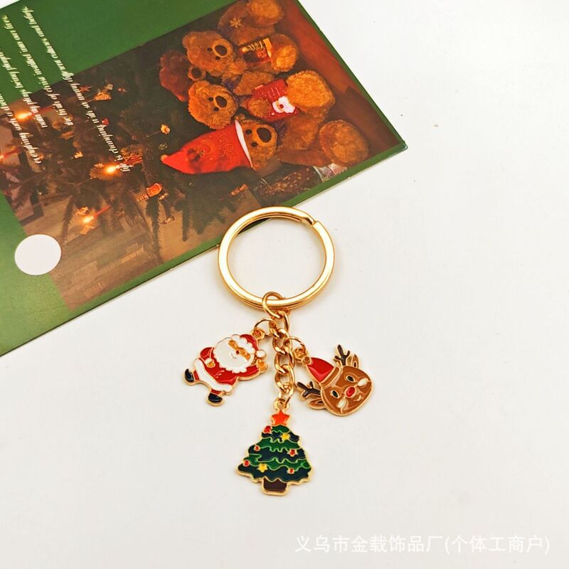 圣诞节钥匙扣礼物盒合集可爱卡通雪人钥匙链创意挂饰饰品包包挂件|undefined