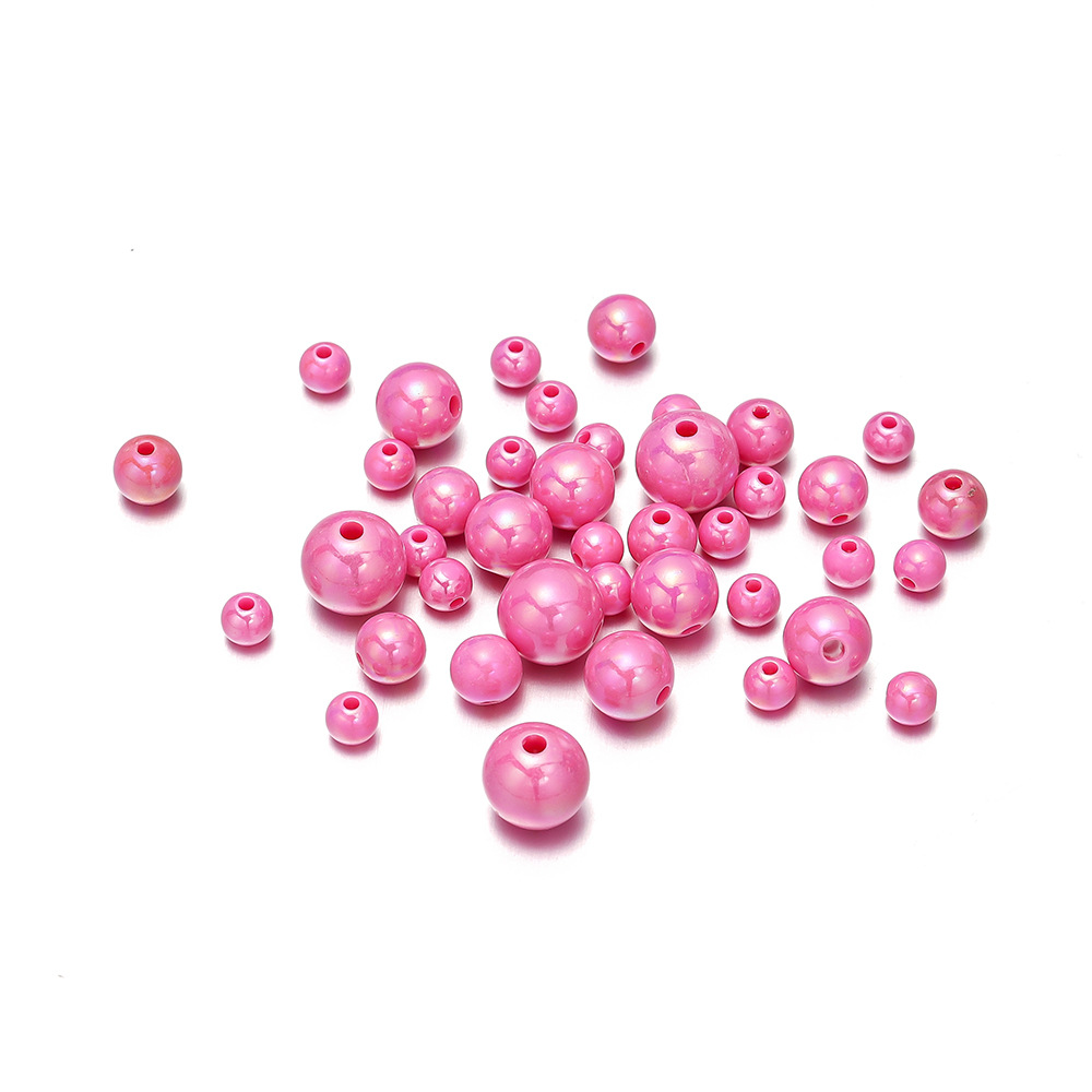 1 Set Diameter 10mm Diameter 6 Mm Diameter 8mm Hole 1~1.9mm Hole 2~2.9mm Arylic Round Polished Beads display picture 16