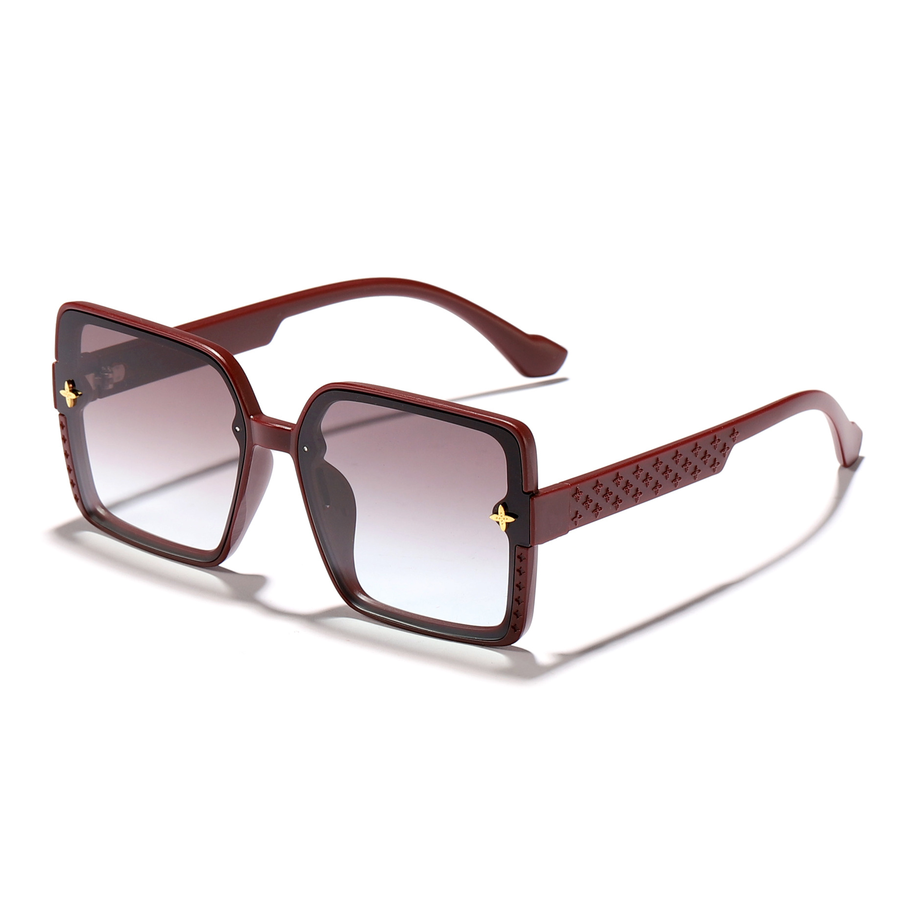 Nuevas gafas de sol de montura grande de moda F para mujer 2024 Gafas de sol europeas y americanas de alta gama para mujer
