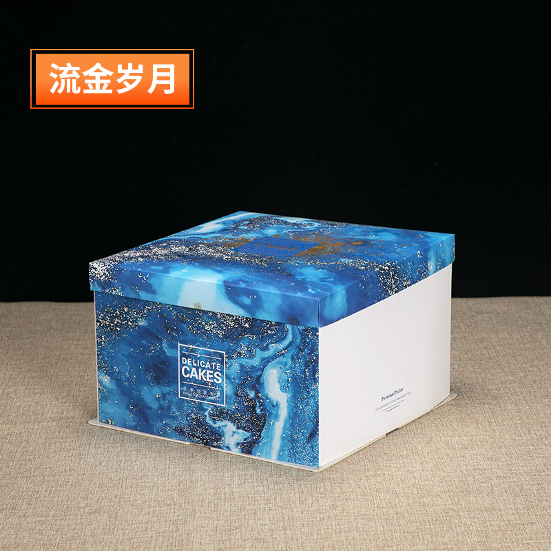 Caja de embalaje de pastel 6 pulgadas 8 pulgadas 10 pulgadas 12 pulgadas 14 pulgadas caja cuadrada de cartón de cumpleaños caja redonda caja de embalaje de pastel