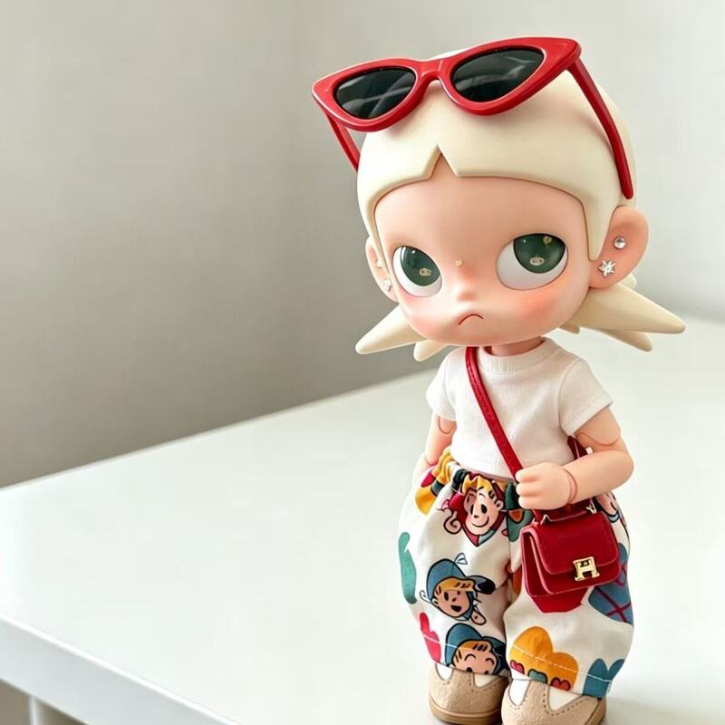 Only the Clothes] 20cm Gazi Sister's Hot and Casual Outfit for Movable Figures, Zsiga's Cool and Stylish Outfit