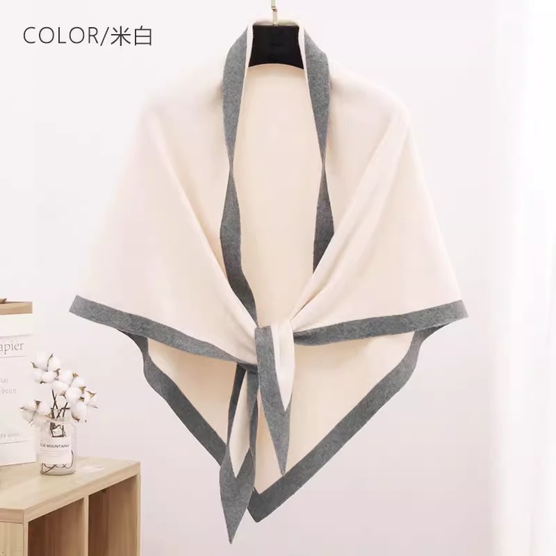 Nueva habitación con aire acondicionado de todo fósforo, chal de oficina, mujer, primavera, otoño y verano, capa de punto cervical, toalla triangular